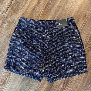 Express Tweed High Rise Midi Short Size 0